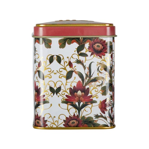  Embroidery Collection Classic Tea Tin - Lotus Flower - RS124