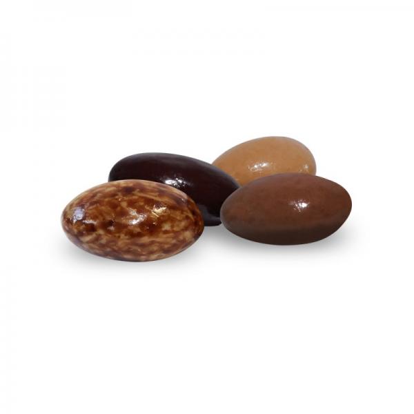 Gift-box 4 chocolates assorted almonds -160g