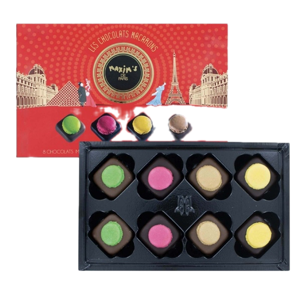 Maxims De Paris Etui 8 chocolats macarons