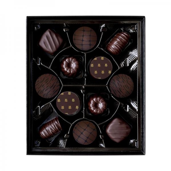 Connoisseurs - 12 assorted dark chocolates-120g