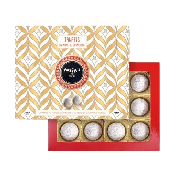 Maxims De Paris Étui 12 Truffes Marc de Champagne
