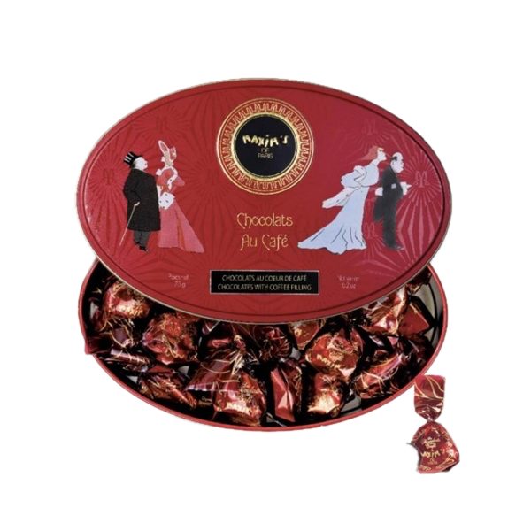 Red tin-Coffee chocolate sweets-175g