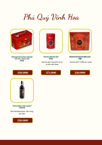 Set quà Tết: Phú Quý Vinh Hoa