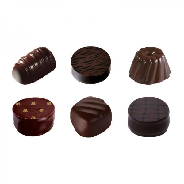 Connoisseurs - 12 assorted dark chocolates-120g