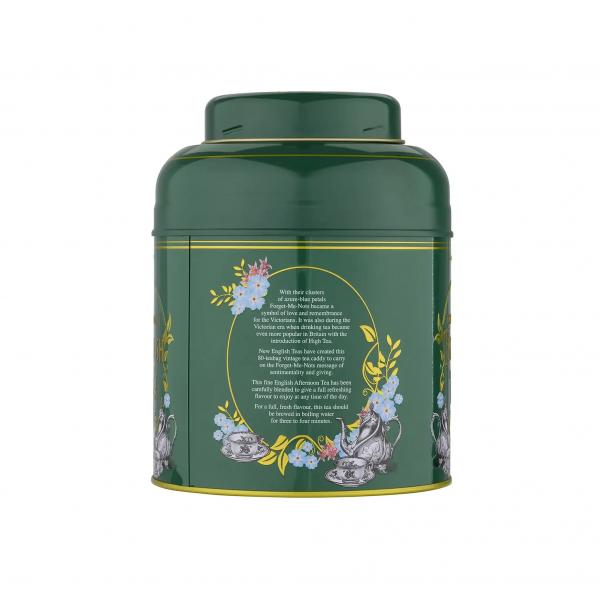 Vintage Victorian 80 Teabag Tea Caddy - Bottle Green-MD18