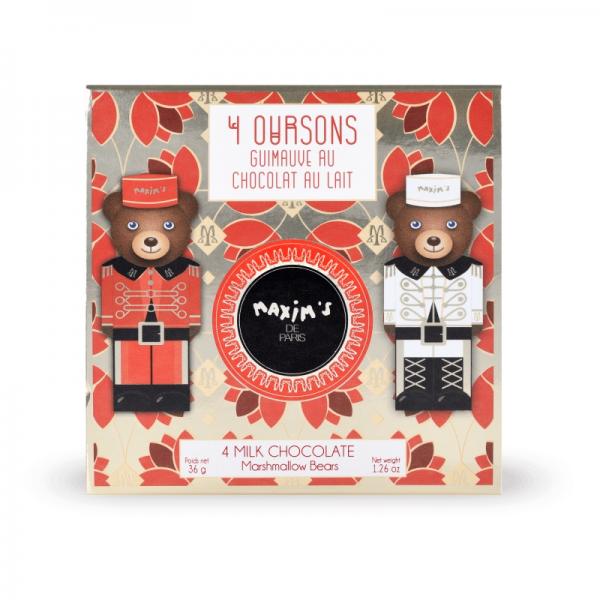 Mini box Marshmallow bears with chocolate - 36g