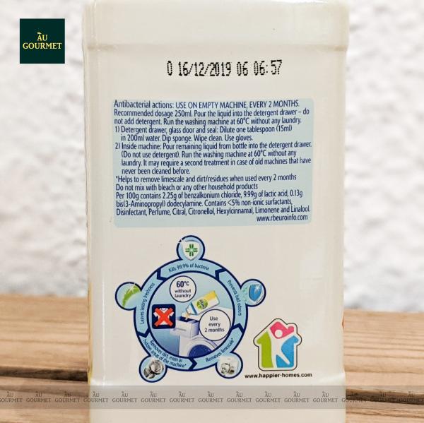 Dettol washing machine cleaner nước tẩy rửa lồng giặt 250ml