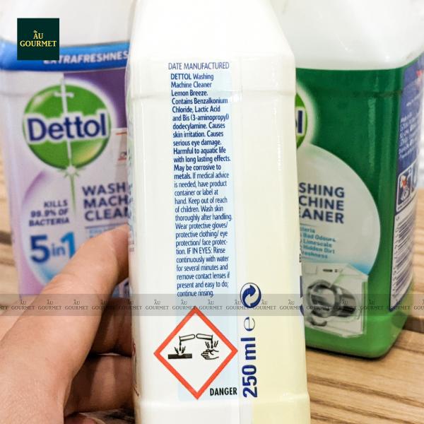 Dettol washing machine cleaner nước tẩy rửa lồng giặt 250ml