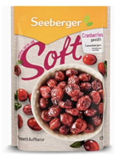 Seeberger Soft Cranberries Gesubt (Quả Cherry sấy)