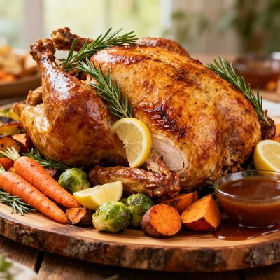 Gà tây nướng chuẩn châu âu tại gia