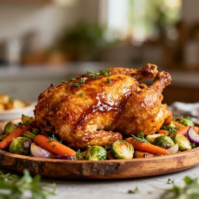 Gà tây nướng thượng hạng tiệc giáng sinh