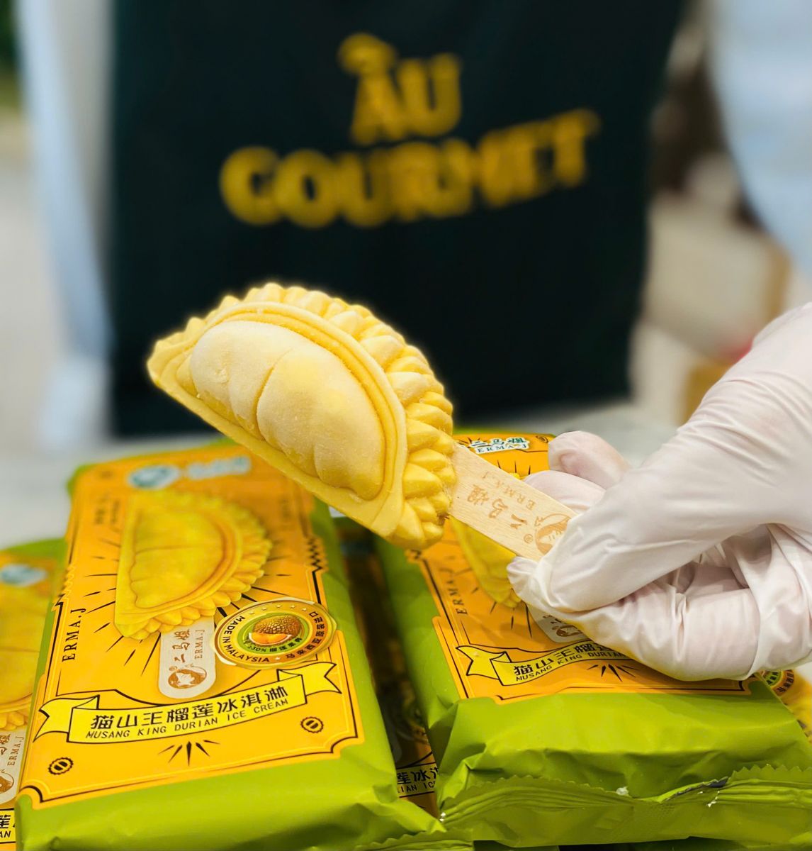 Kem sầu riêng musang king chuẩn Malaysia