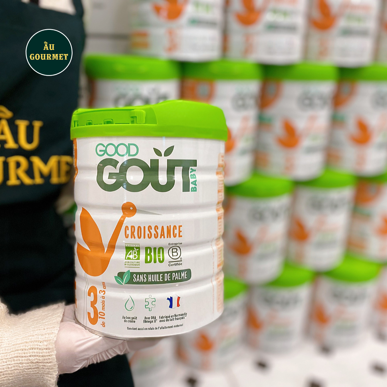 Good Gout hộp số 3 - Sữa bột hữu cơ Pháp hàng đầu cho bé