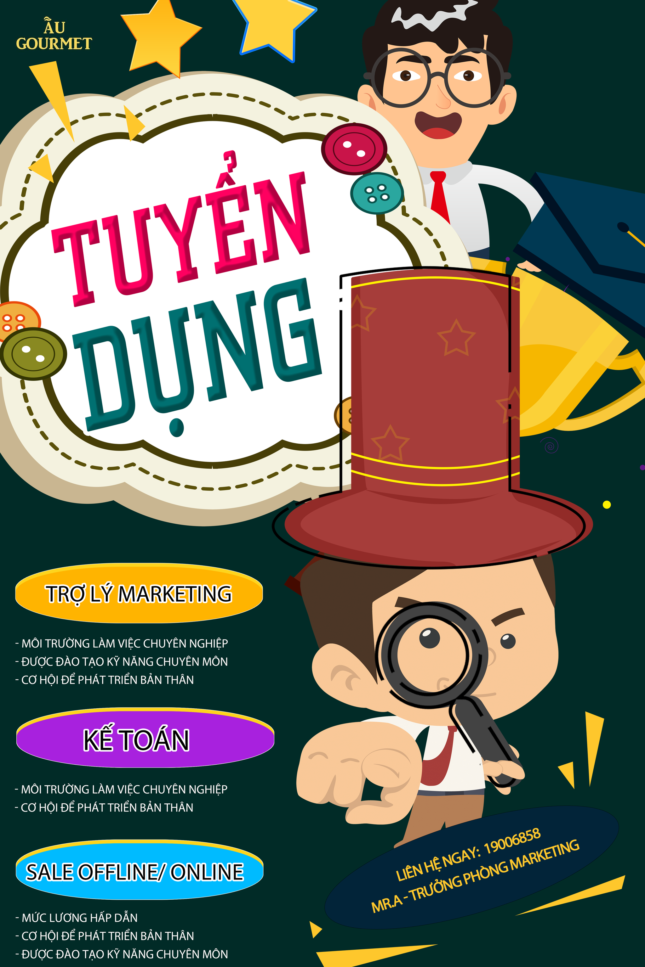 AU GOURMET TUYỂN DỤNG